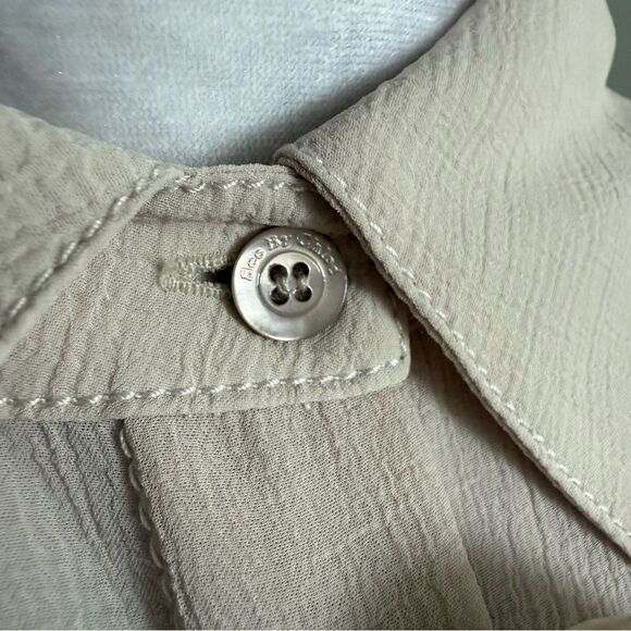 NWT See by Chloe Crinkled Georgette Bow Collared Shirt Dress Size FR 38 US M - Picture 8 of 9